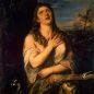 The religious genre. Titian. Penitent Magdalene, 1565