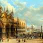 Город на картине. Карло Грубач. «Собор Святого Марка, Дворец Дожей и Пьяццетта».