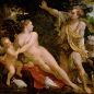 L'académisme. Annibale Carracci. Vénus, Adonis et Cupidon, um 1595