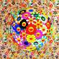 Современное искусство. Такаси Мураками. Картина «Цветочный шар», 2002