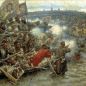 Василий Суриков. Картина «Покорение Сибири Ермаком Тимофеевичем», 1895 Василий Суриков. Картина «Покорение Сибири Ермаком Тимофеевичем», 1895