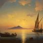 Ivan Aïvazovski. La peinture La baie de Naples, 1841