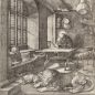 Engraving. Albrecht Dürer. Saint Jerome in his Study, 1514