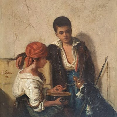 Émile-Aubert Lessore (1805 - 1876) - Foto 1