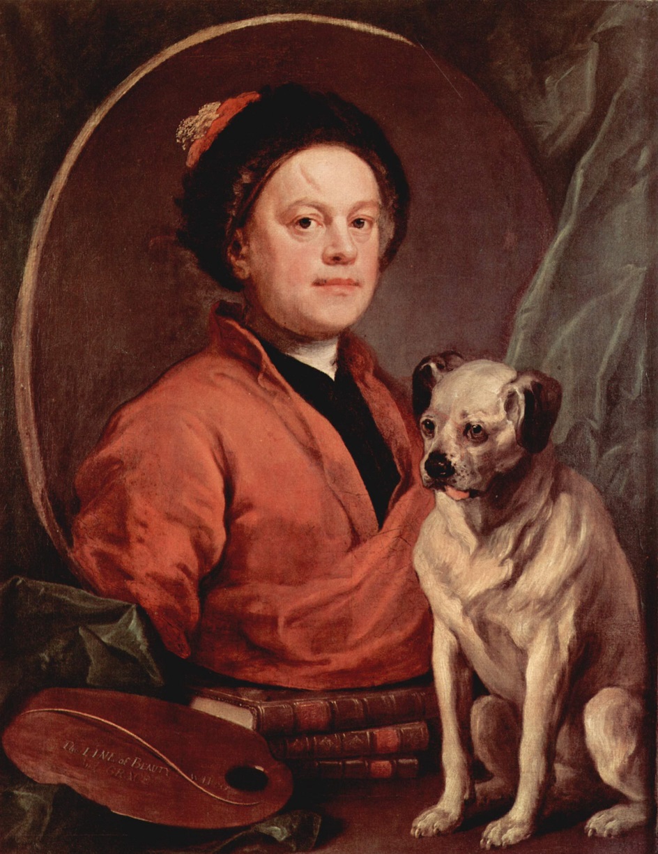 Самые популярные и известные художники-живописцы Англии. Уильям Хогарт. Автопортрет. 1745 г. Британская галерея Тейт, Лондон