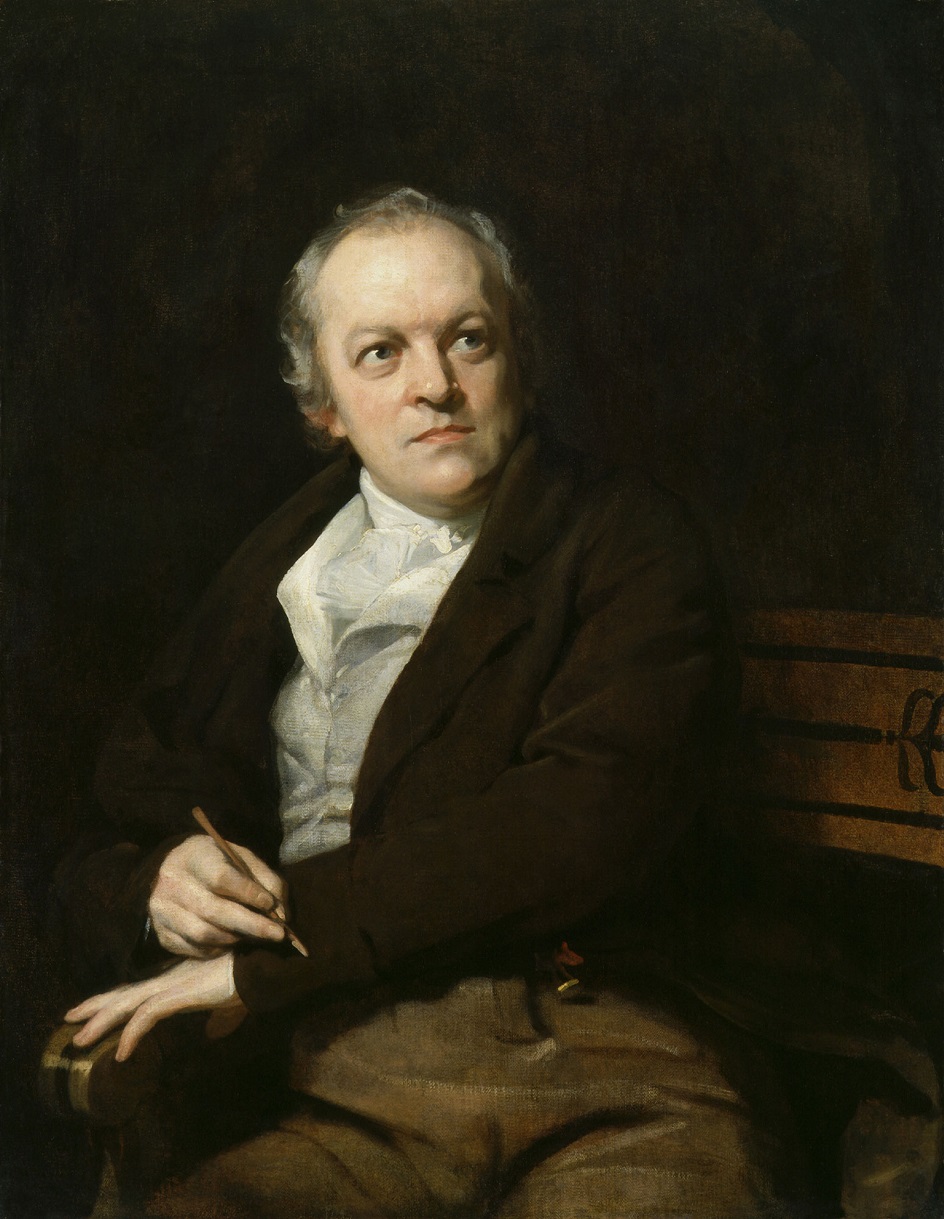Самые популярные и известные художники-живописцы Англии. Томас Филлипс. Портрет Уильяма Блейка. 1807 г. Национальная портретная галерея, Лондон