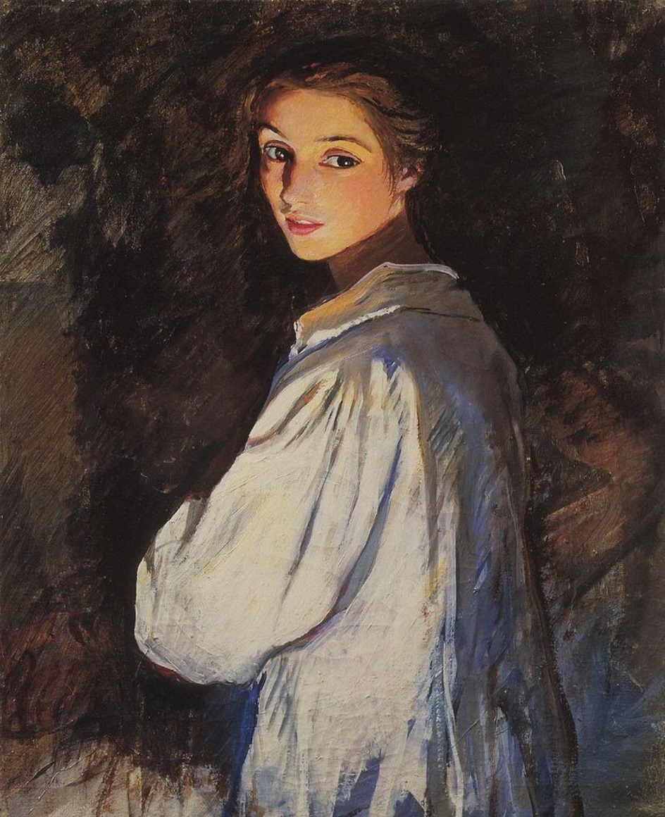 Серебрякова Зинаида. Девушка со свечой (Автопортрет). 1911