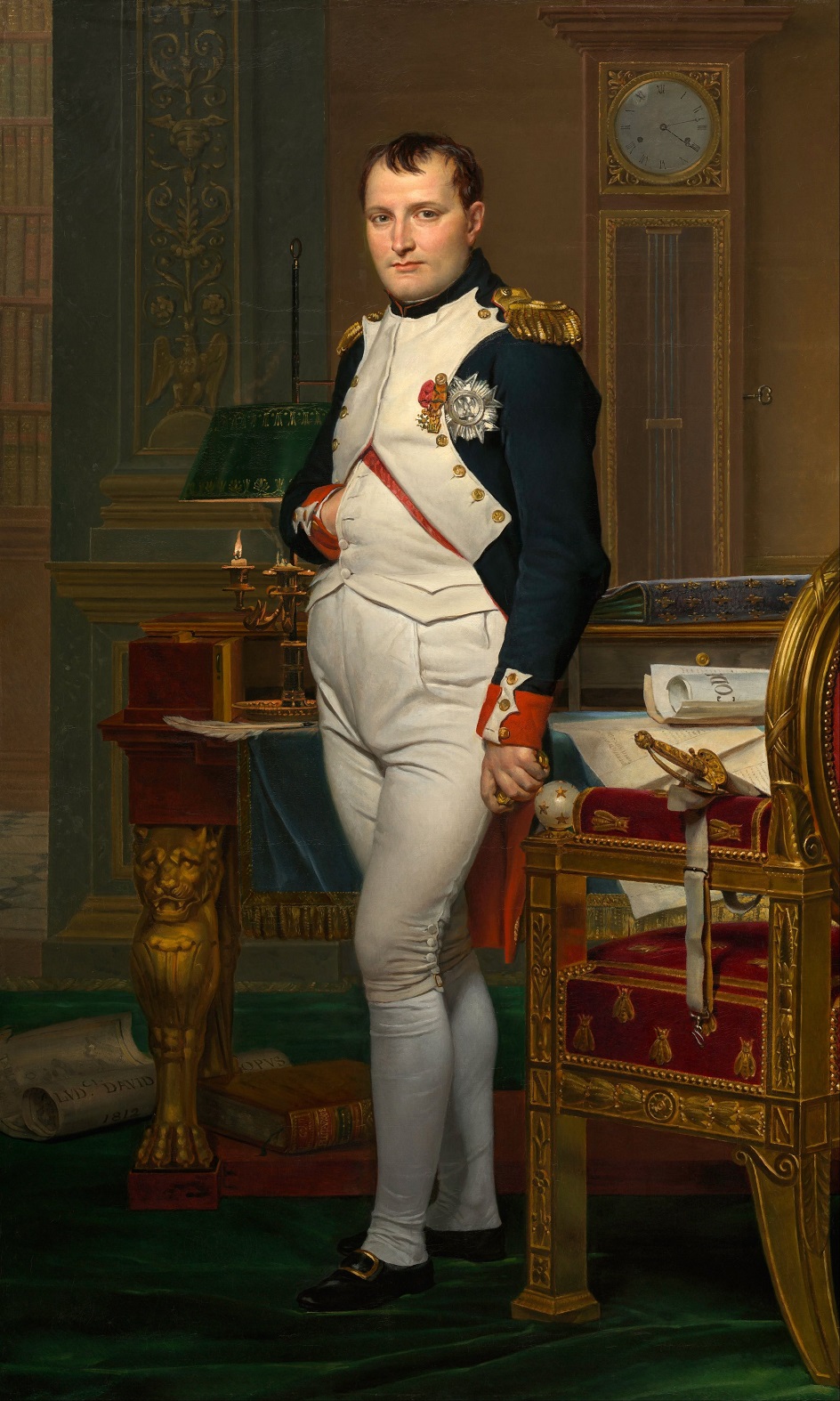 Портреты императора Наполеона I. Жак Луи Давид. Портрет Наполеона в императорском кабинете