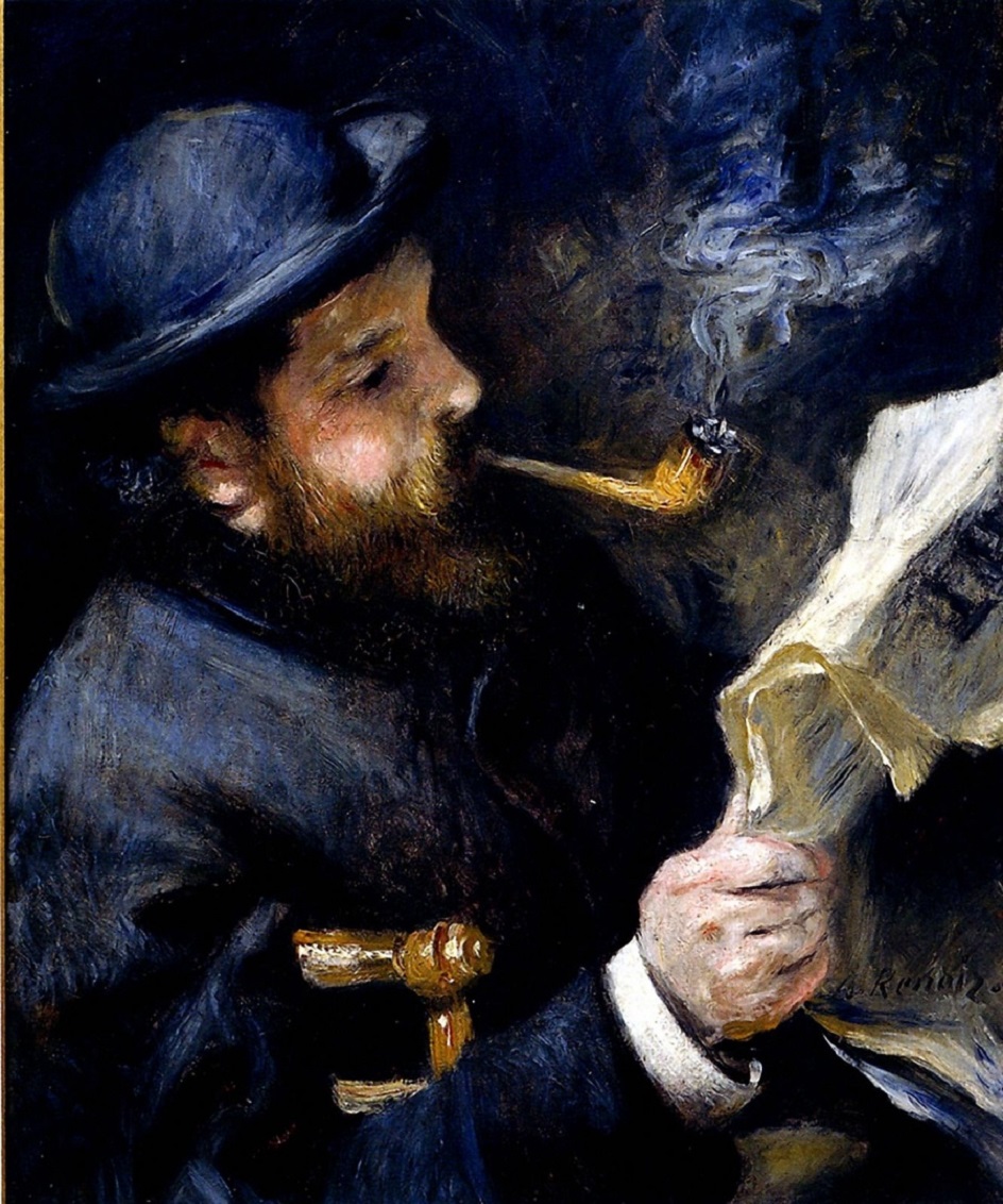 Факты из жизни знаменитых художников. Пьер Огюст Ренуар «Клод Моне читает газету»