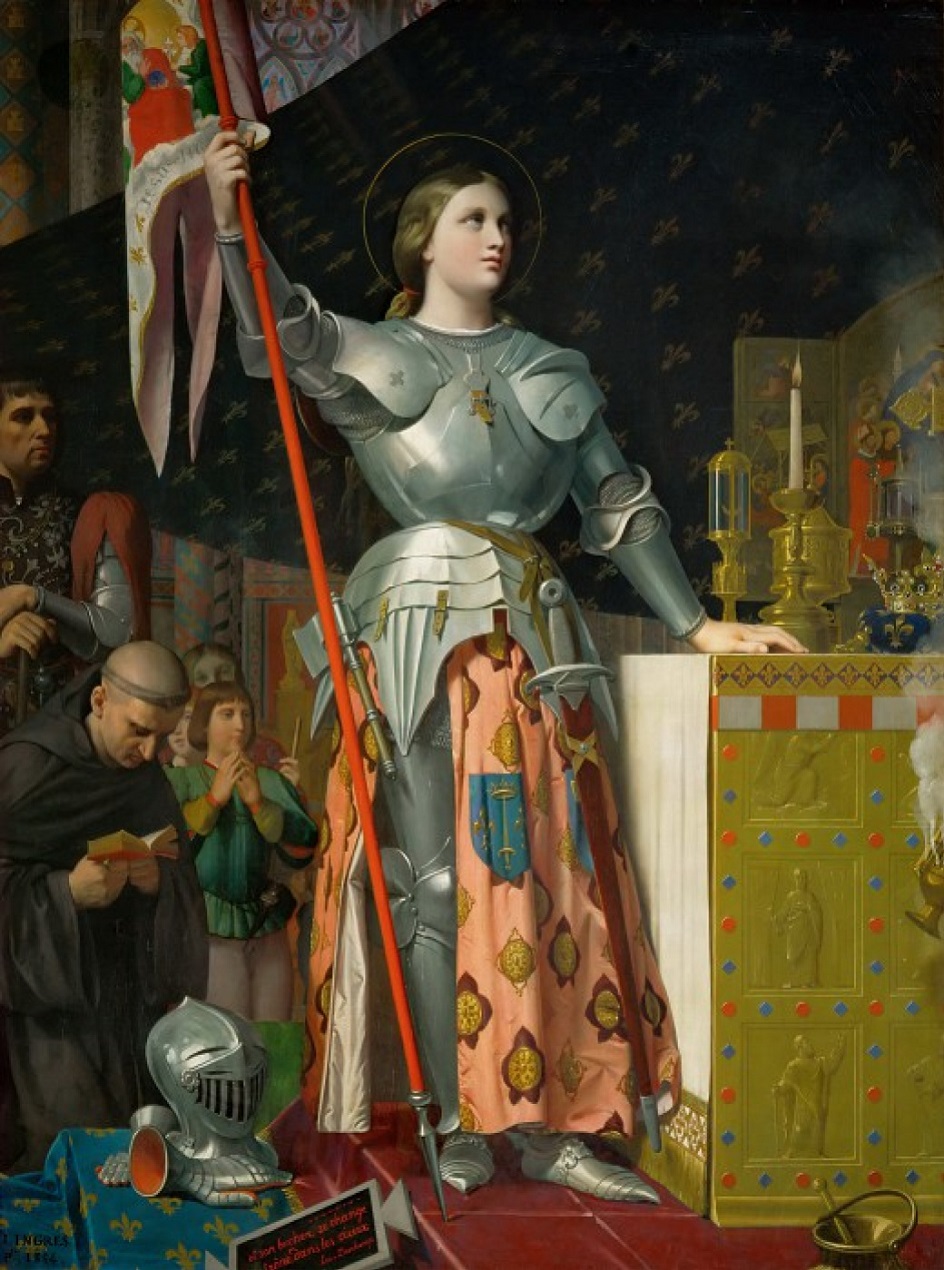 Академизм. Жан Огюст Доминик Энгр. «Жанна Дарк на коронации Карла VII в Реймском кафедральном соборе в 1429 году»