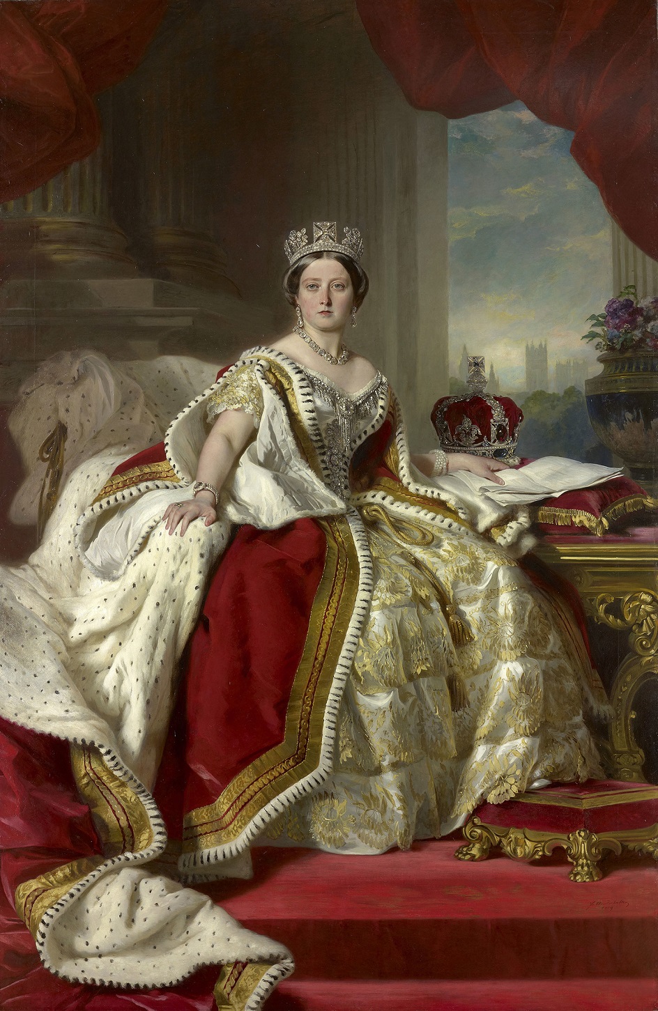 Франц Ксавер Винтерхальтер. «Портрет Королевы Виктории», 1859