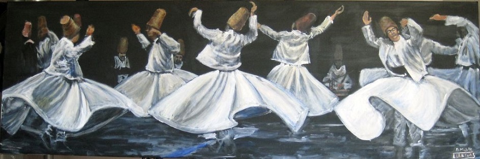 Танцы в живописи. «Космический танец», Амар Иллескас