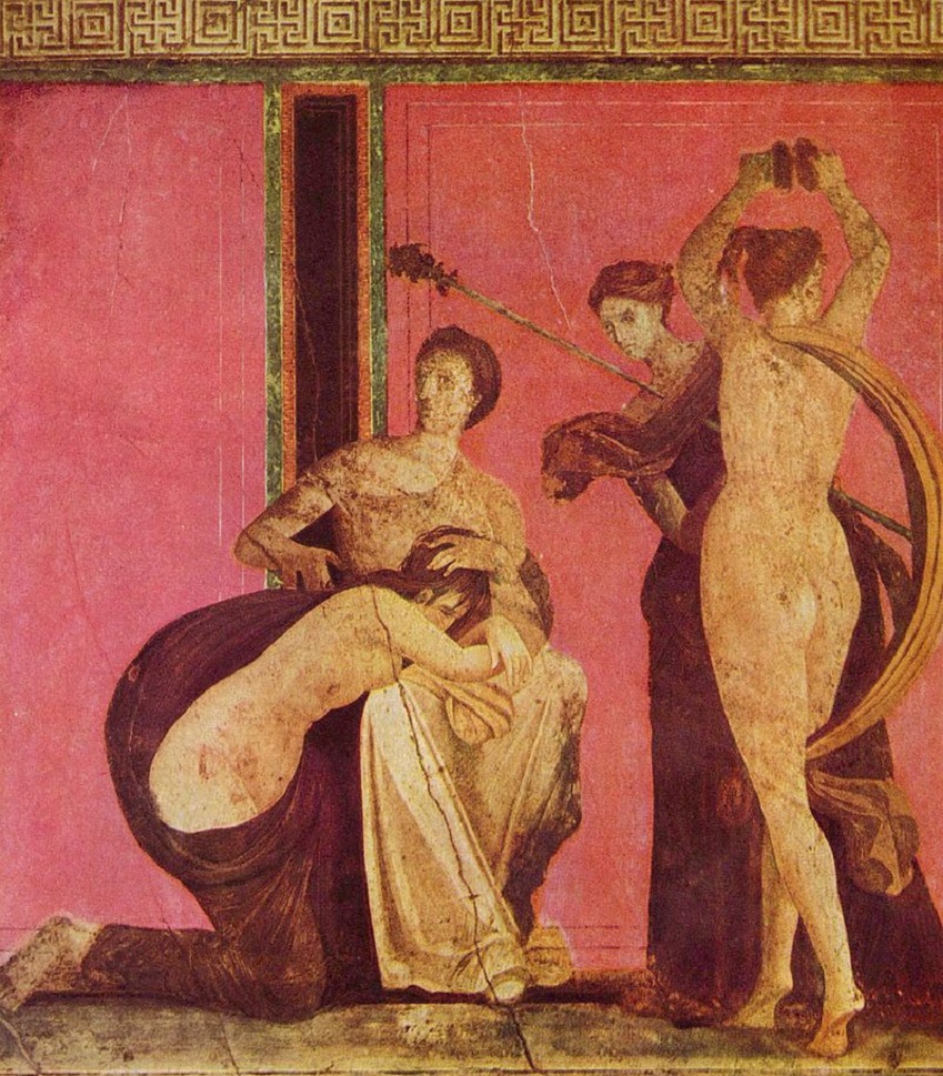 Танцы в живописи. Фрагмент фрески «Помпеи»
