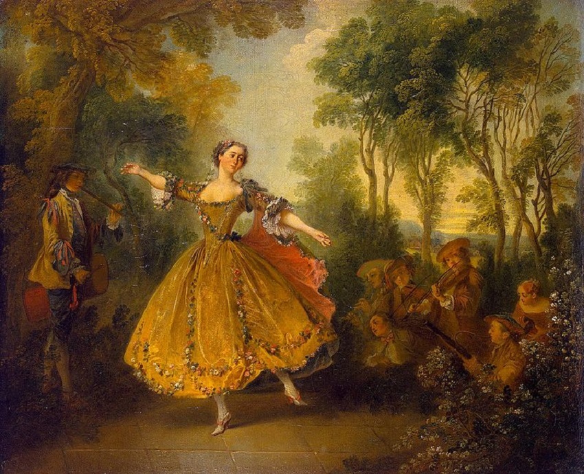 Танцы в живописи. «Танцовщица Камарго», Никола Ланкре