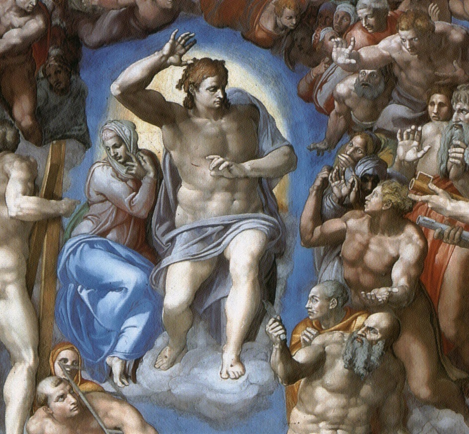 Эпоха Ренессанса. Микеланджело Буонарроти. «Страшный суд». Фрагмент