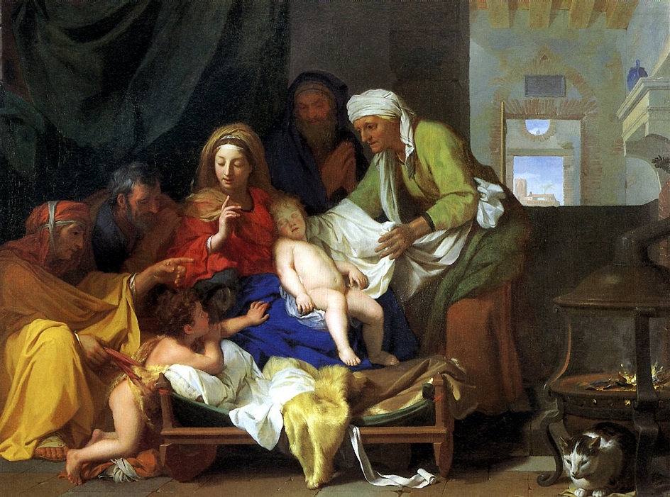 Классицизм. Шарль Лебрен «Святое семейство со спящим младенцем Иисусом»