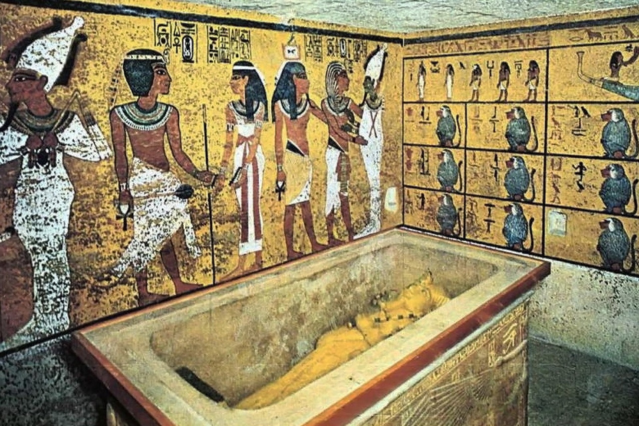 История живописи. Роспись в древнеегипетской усыпальнице
