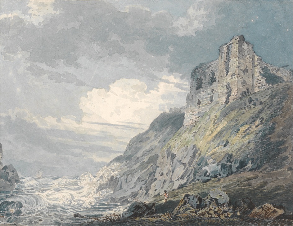 Акварель. Томас Гёртен. «Замок Файндлейтер», 1792