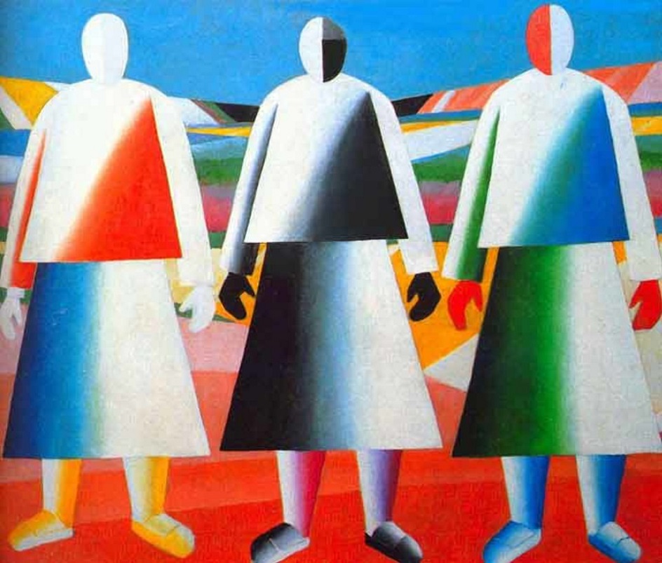 Казимир Малевич. «Девушки в поле», 1932