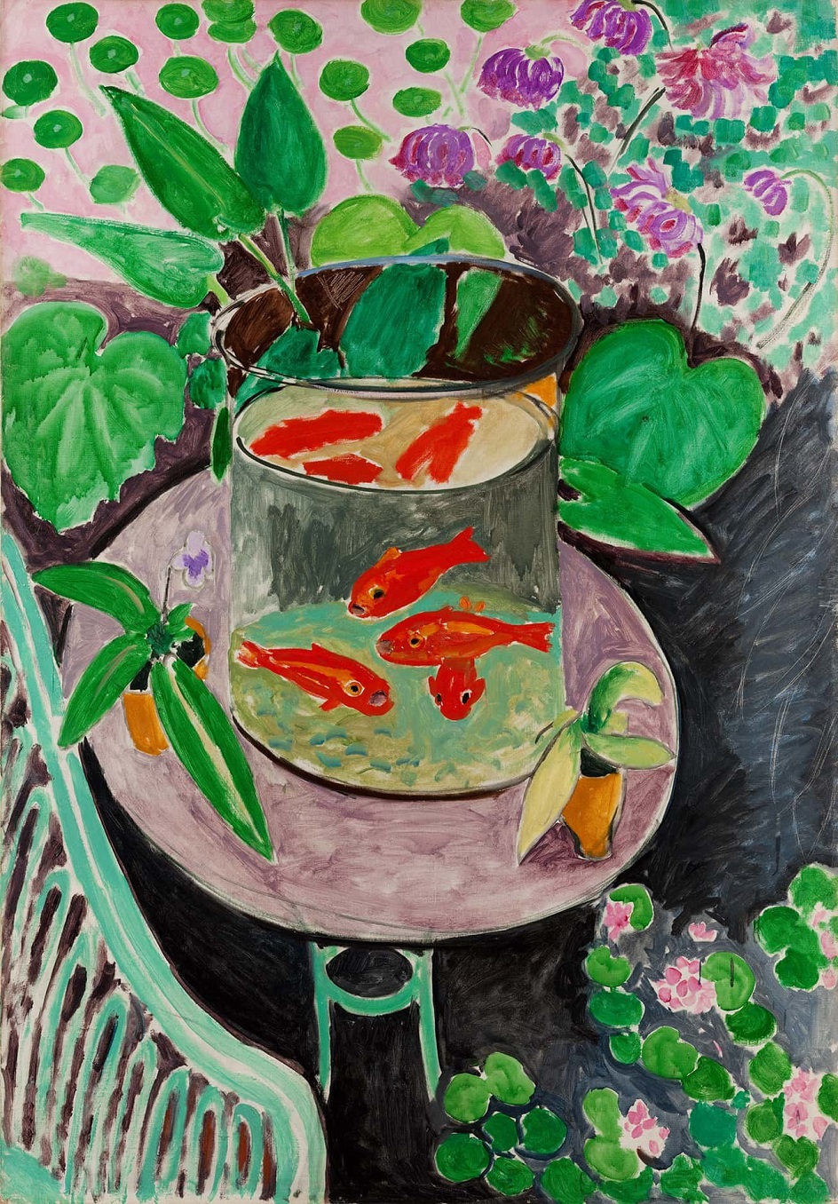 Анри Матисс. Картина «Красные рыбы», 1912