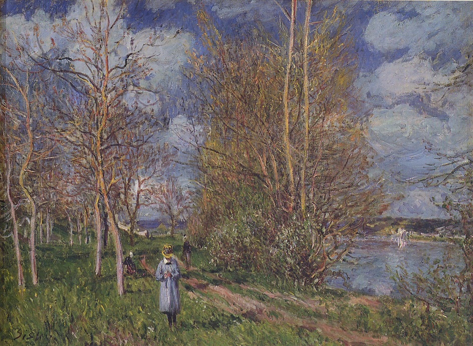 Альфред Сислей. «Маленькие луга весной», 1881