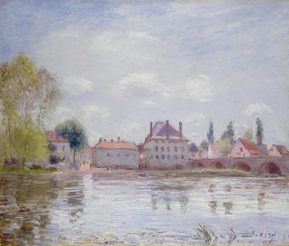 Альфред Сислей. «Мост в Море-сюр-Луан», 1891