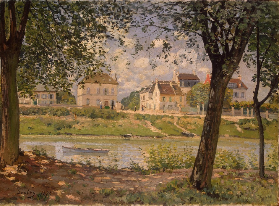 Альфред Сислей. «Городок Вильнёв-ла-Гаренн», 1872