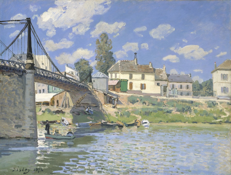 Альфред Сислей. «Мост в Вильнёв-ла-Гарен» 1872