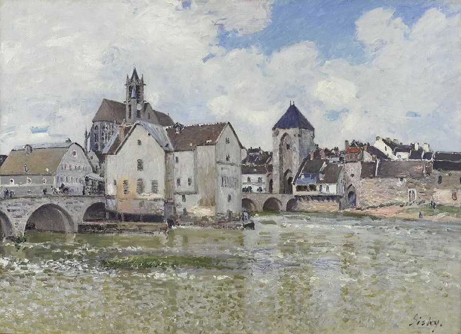 Альфред Сислей. «Мост в Морэ», 1888
