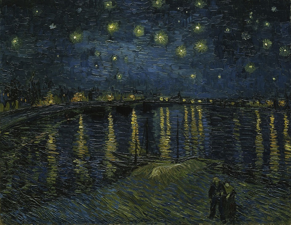 Винсент Ван Гог. «Звездная ночь над Роной», 1888