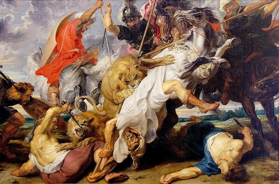Питер Пауль Рубенс. «Охота на львов», 1621