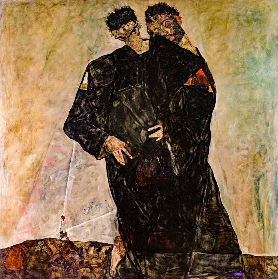 Эгон Шиле. «Двойной портрет с Густавом Климтом»