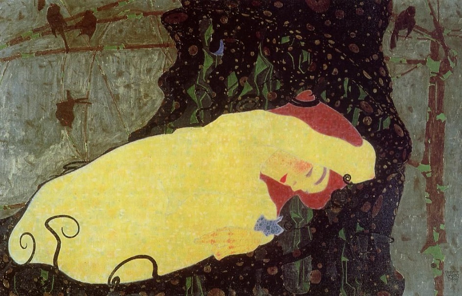 Эгон Шиле. «Даная», 1909