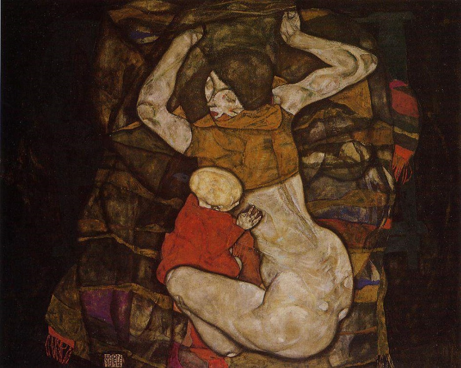 Эгон Шиле. «Молодая мать», 1914