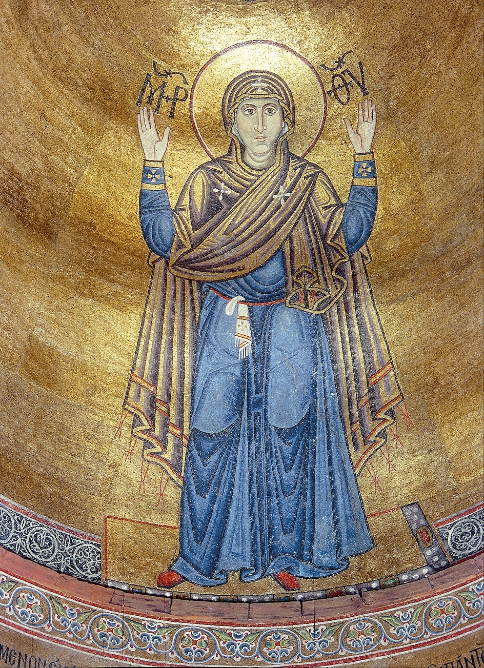 Мозаика. Мозаика «Богоматерь Оранта», в Софийском соборе Киева, XI век