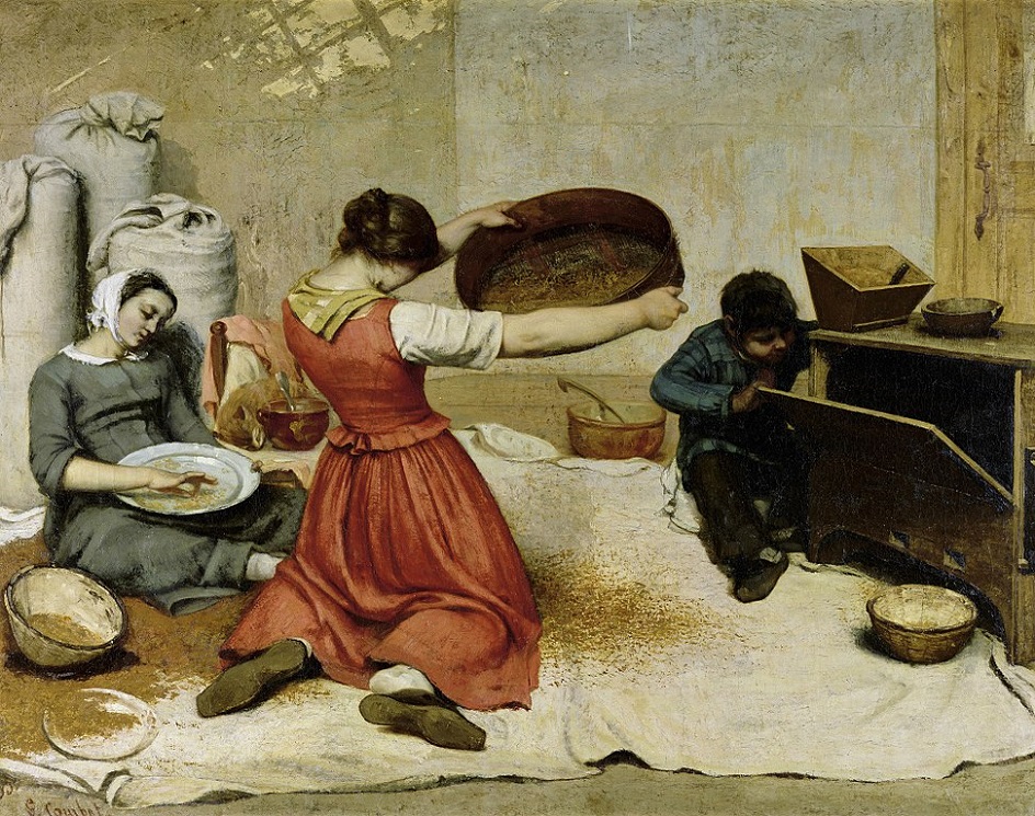 Социальный реализм. Густав Курбе. Картина «Веяльщицы», 1853