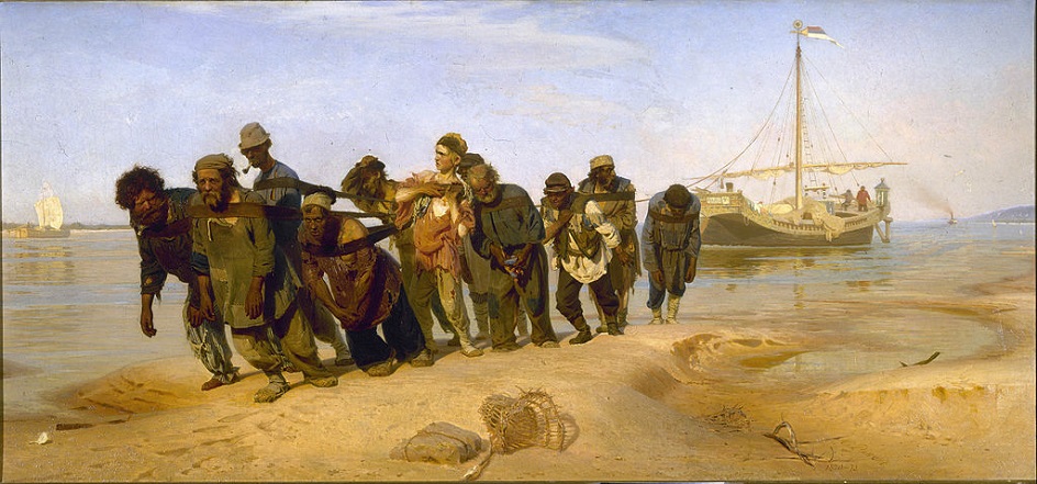 Социальный реализм. Илья Репин. Картина «Бурлаки на Волге», 1873