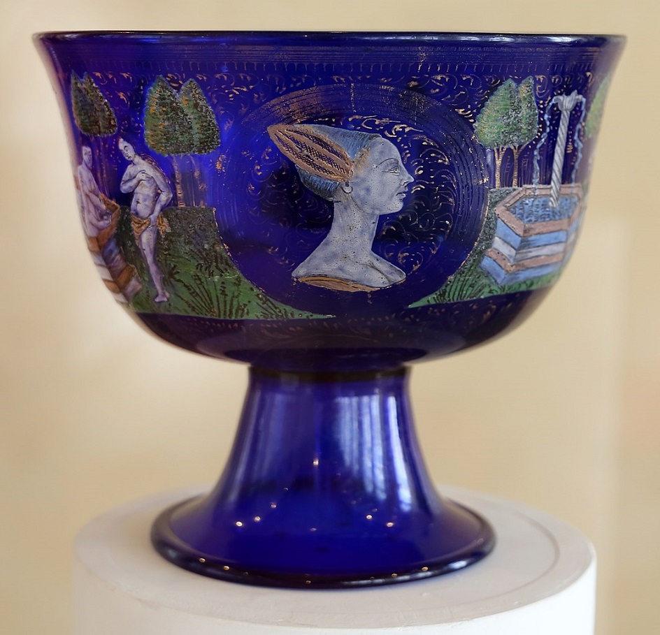 Стеклодув. Муранское стекло. Брачная чаша Анджело Баровье, XV век