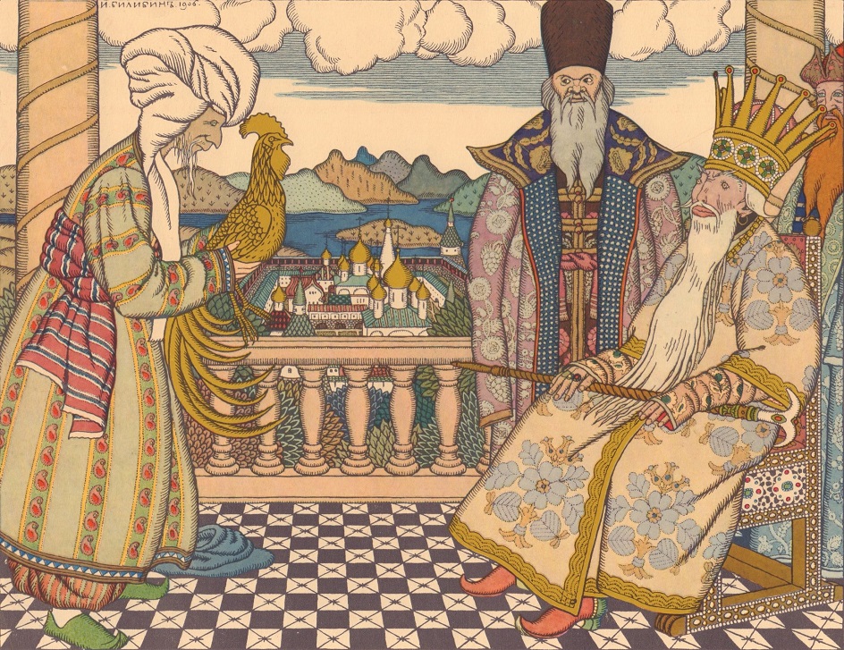 Иван Билибин. Иллюстрация «Сказка о золотом петушке», 1906