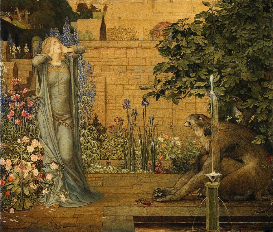 Джозеф Саутхолл. Картина Beauty and the beast, 1904