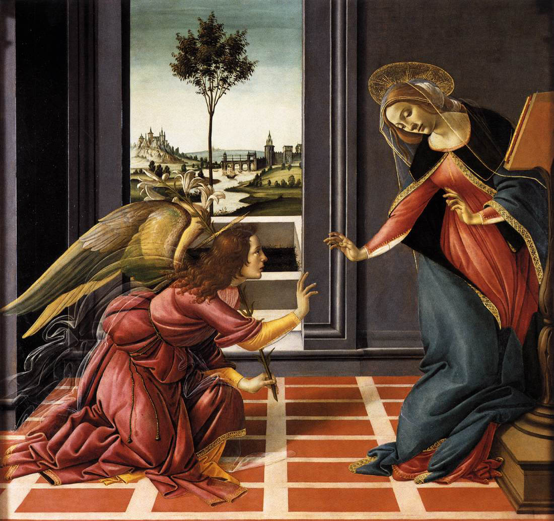 Картина «Благовещение Честелло» Сандро Боттичелли (1489)