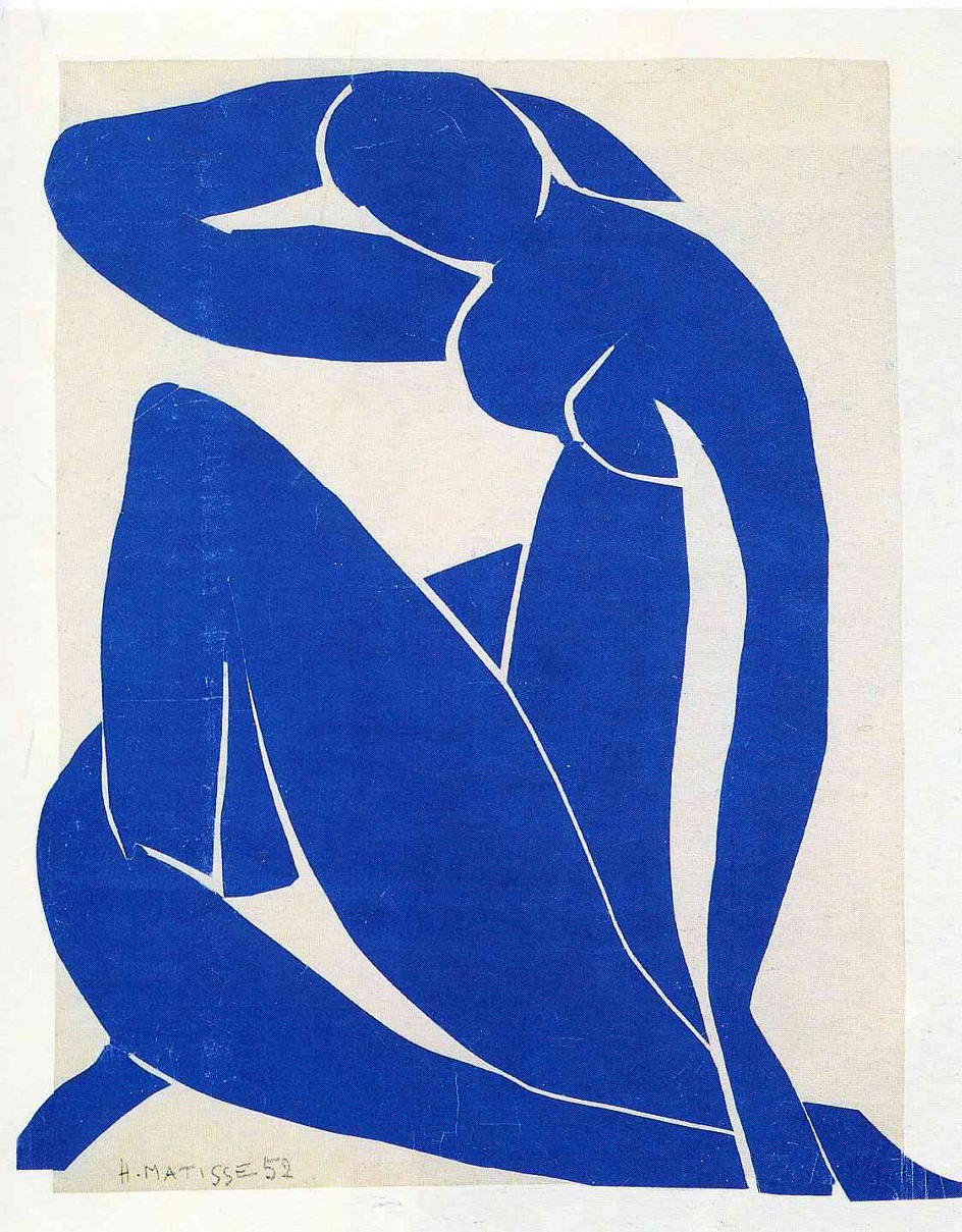 Гуашь. Анри Матисс. «Голубая обнажённая», 1952