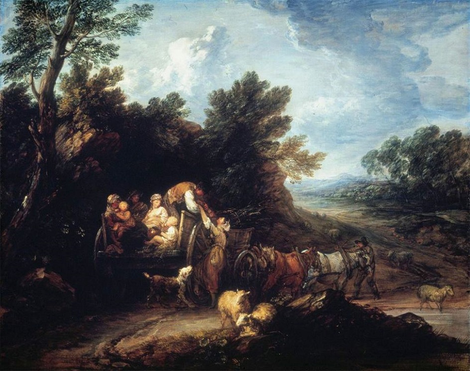 Алла прима. Томас Гейнсборо. Картина «Возвращение с жатвы», 1784