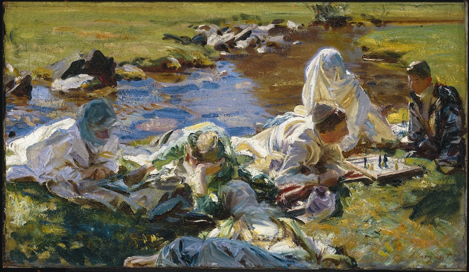 Алла прима. Джон Сингер Сарджент. Картина «Сладкое безделье», 1909