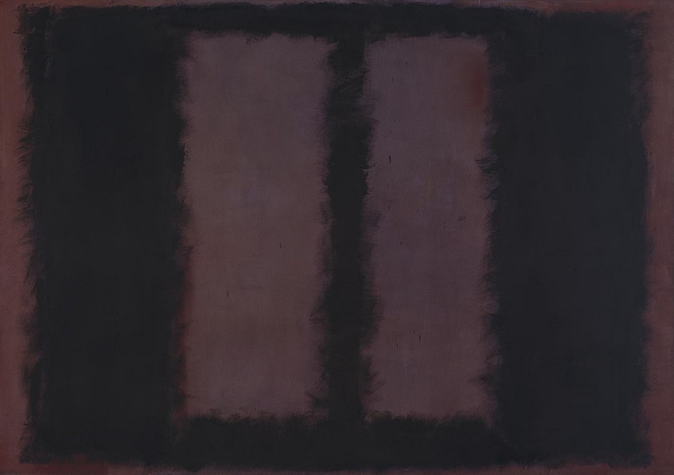 Акрил. Марк Ротко. «Черное на коричневом», 1958