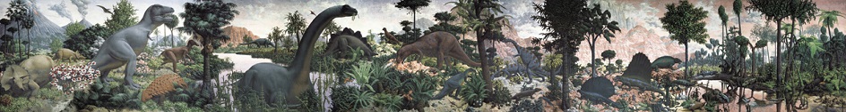Фреска. Рудольф Заллинджер. «Эпоха рептилий», 1947