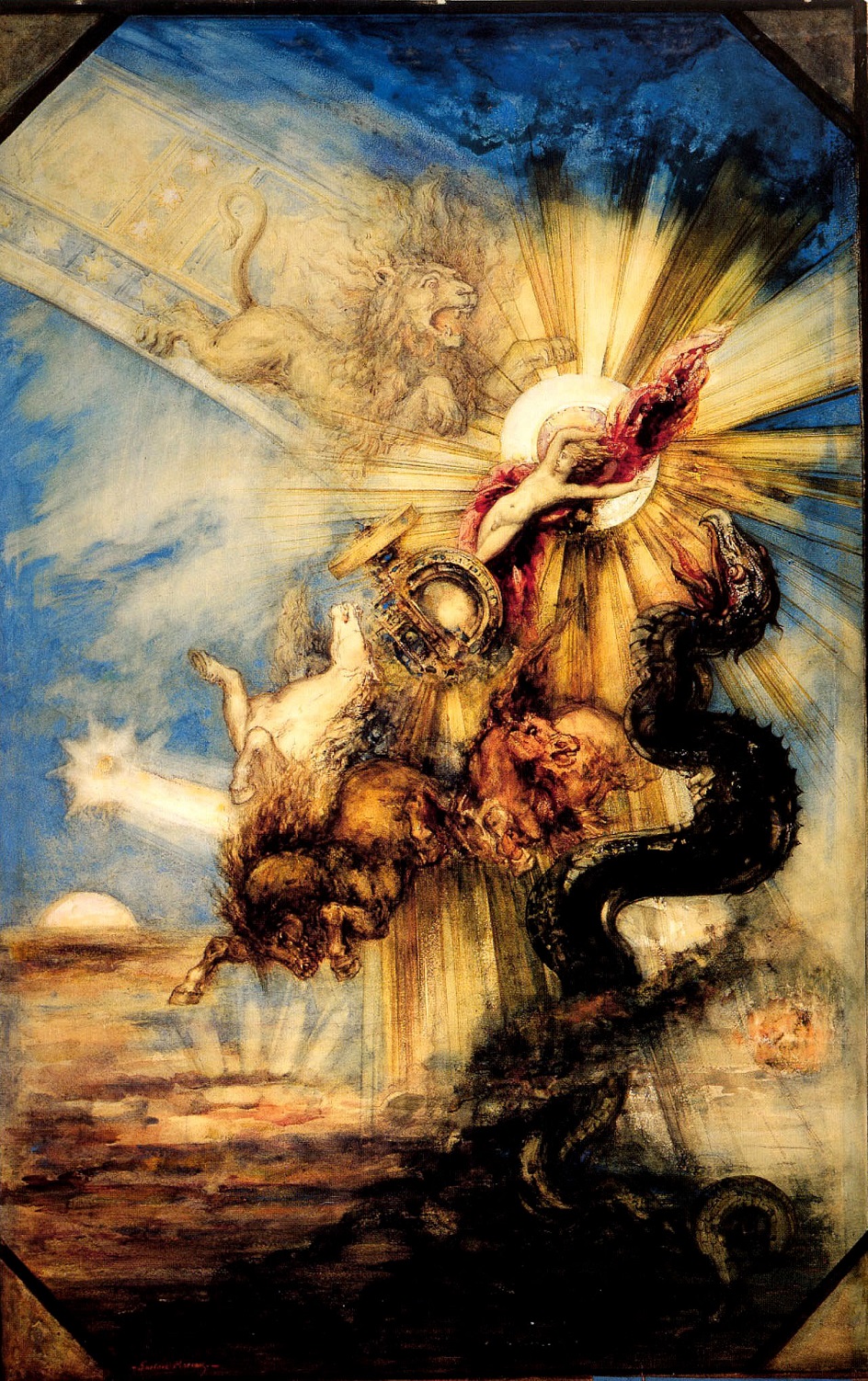 Мифологический жанр. Гюстав Моро. «Фаэтон», 1878