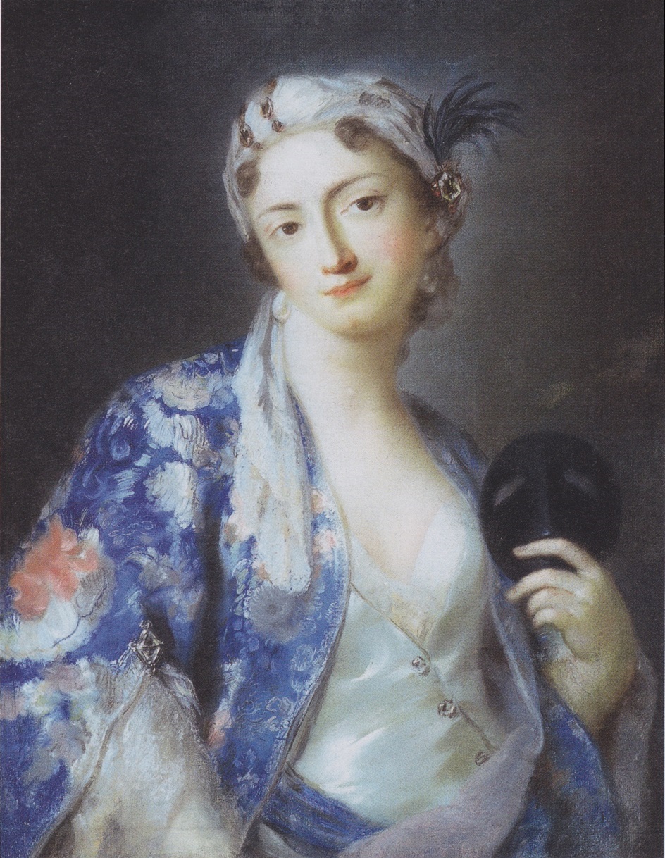 Пастель. Розальба Каррьера. «Портрет женщины в турецком костюме», 1741