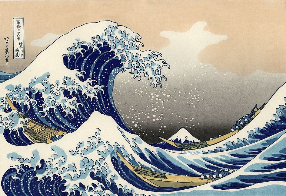 Ксилография. Хокусай. «Большая волна», 1832