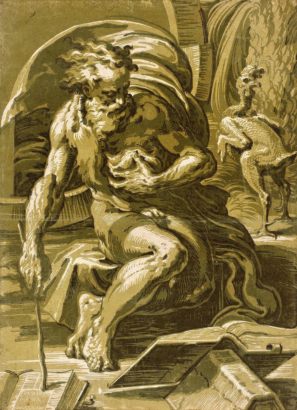 Ксилография. Кьяроскуро. Уго да Карпи. «Диоген», 1527